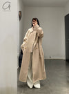 Mutedance 24 Autumn and Winter Double Breasted Lapel Jacket MD-MD24FW03-SAND